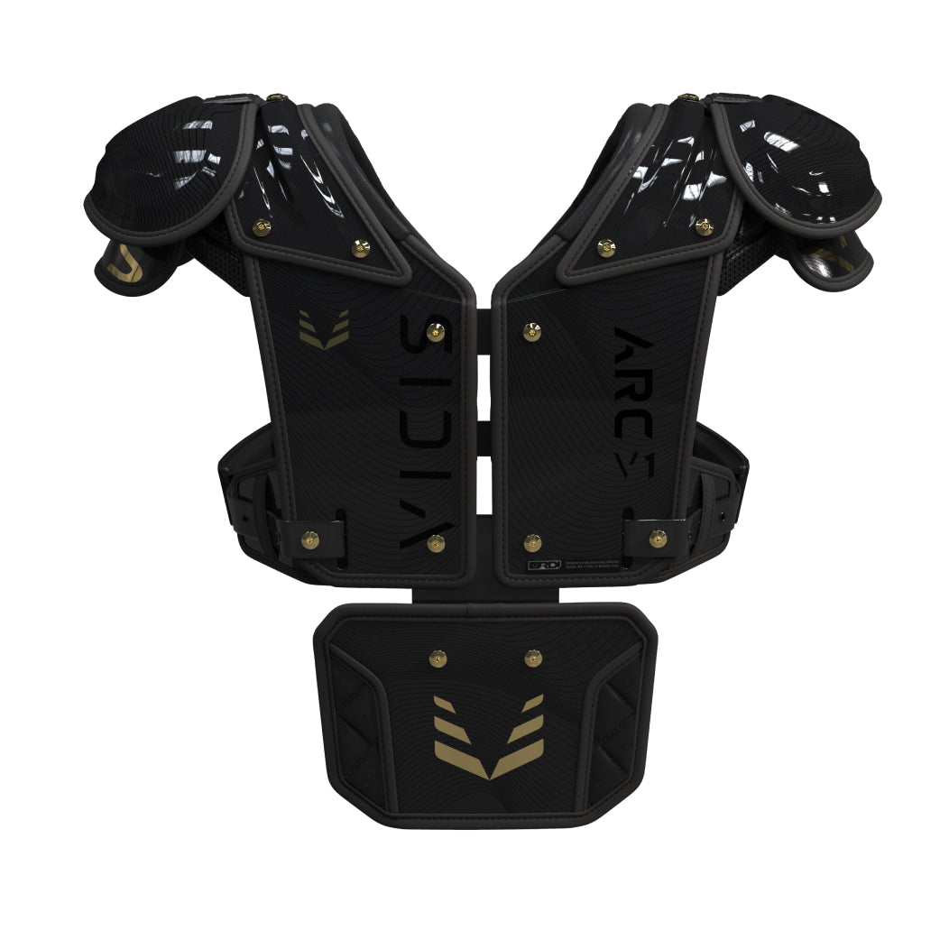 ARC_V1 ELITE SHOULDER PADS WITH ATTACHED BACK PLATE - ALL-PURPOSE