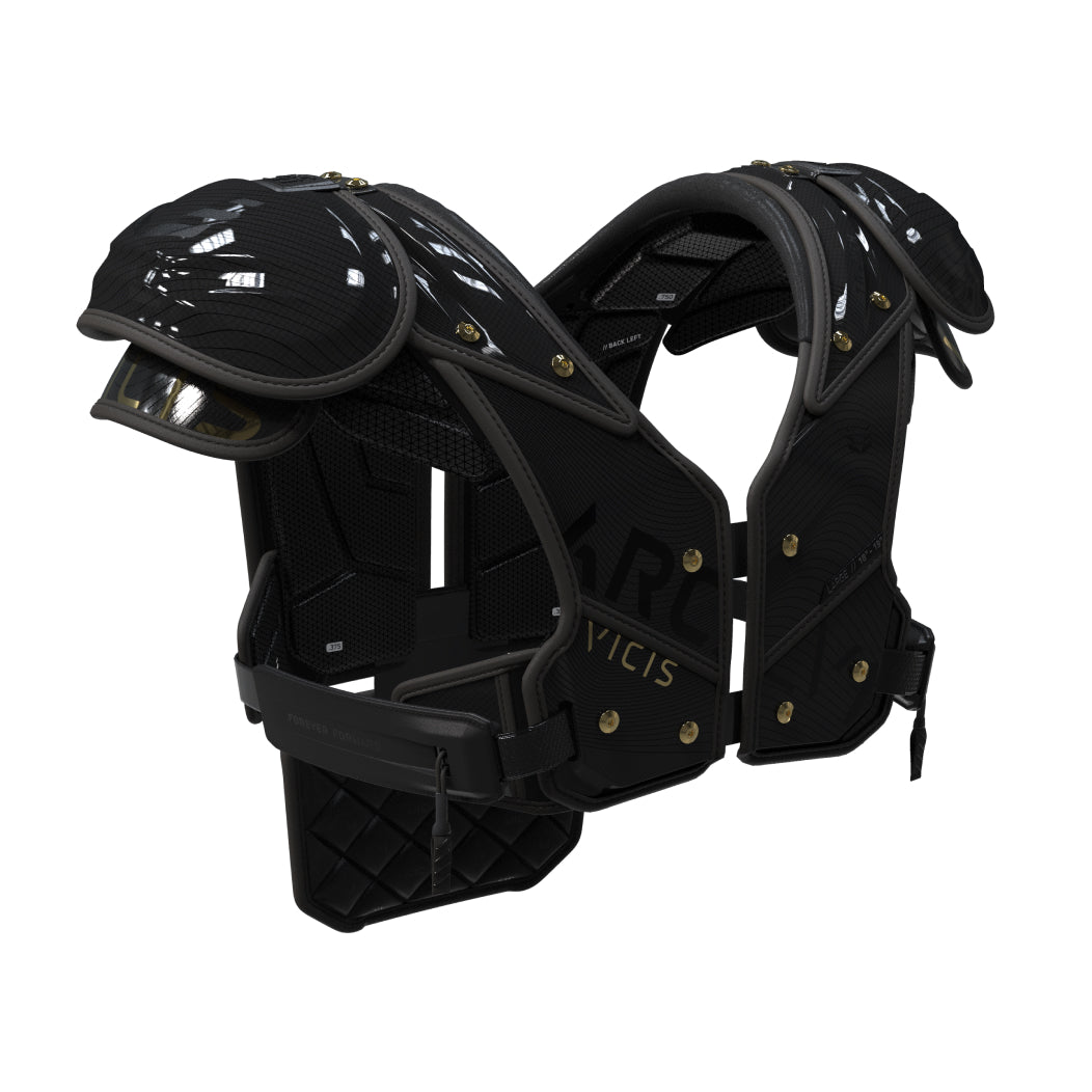 ARC_V1 ELITE SHOULDER PADS WITH ATTACHED BACK PLATE - ALL-PURPOSE