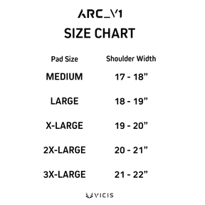 ARC_V1 ELITE SHOULDER PADS WITH ATTACHED BACK PLATE - ALL-PURPOSE